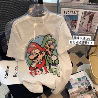 เสื้อยืด mario ผ้าคอตตอน งานน่ารักมากกกงับ