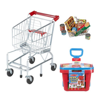 [เล่นซุปเปอร์] รถเข็นเหล็ก &amp; ตะกร้าช๊อปปิ้ง Melissa &amp; Doug Shopping Cart รีวิวดีใน Amazon USA หลากรุ่น 4071/4073/5171/4088 เสริมชุดครัวชุดช้อปปิ้งเพิ่มความสนุก