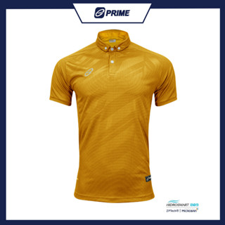 EGO PRIME เสื้อโปโล PM219 เสื้อโปโล สีเหลืองทอง เสื้อโปโล แอนตี้แบคทีเรีย