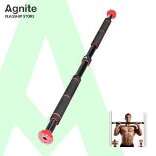 Agnite บาร์โหนประตู บาร์โหนไม่ต้องเจาะผนัง รับน้ำหนัก 130kg. สำหรับพื้นที่ 80-130cm. ออกกำลังกายที่บ้าน วัสดุ  PVC