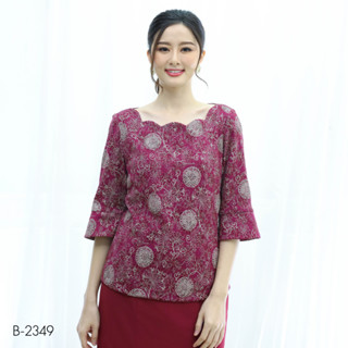 MIKIKO Blouse MI-B2349 ลูกไม้ราเชล แขนยาว IGPU22-10