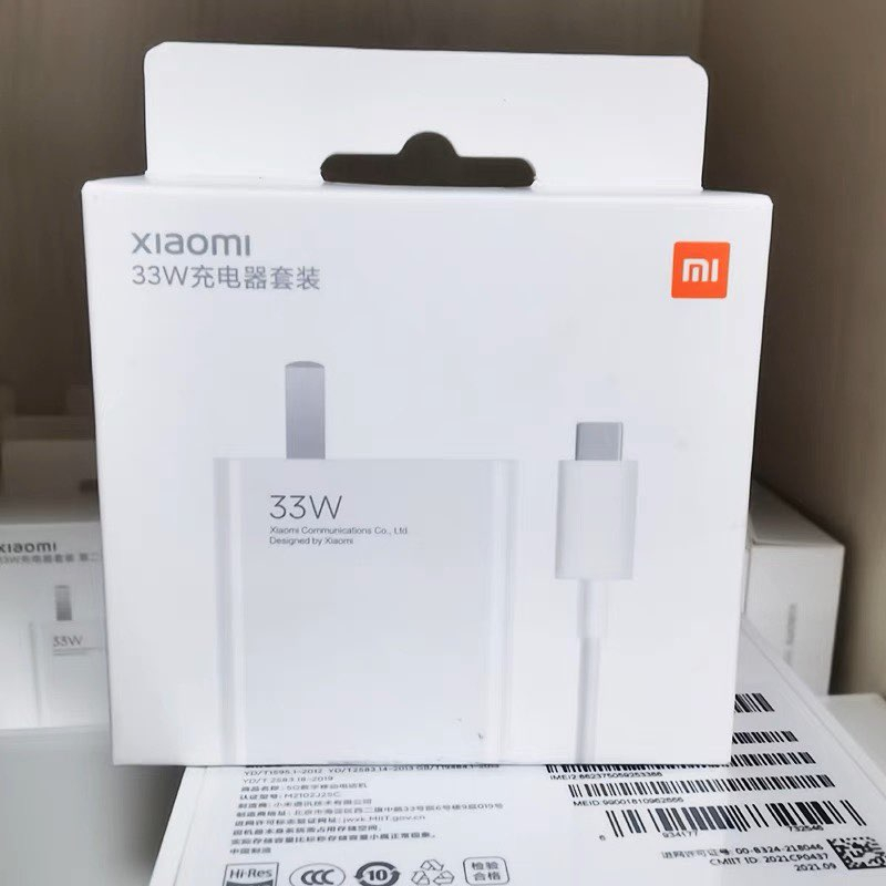 ชุดชาร์จ  Xiaomi Mi type C33W GaN พร้อมสาย 6A Type-C หัวชาร์จ 33 วัตต์+สาย 6A สำหรับ Mi11 และรุ่นอื่นๆที่รองรับ ของแท้