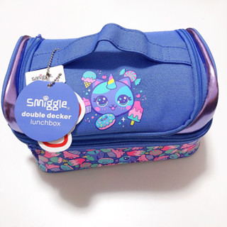 Smiggle Double Decker กระเป๋าใส่กล่องข้าว 2 ชั้น lunch box ลาย Unicorn