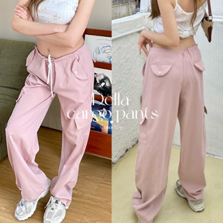 chuuchop_พร้อมส่ง(C7989) 🛼🎀 Della cargo pants กางเกงคาร์โก้สีชมพู กางเกงสไตล์ Y2k