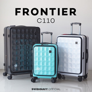 (กระเป๋าเปิดหน้า) SWISHNAVY กระเป๋าเดินทาง รุ่น FRONTIER C110 ขนาด 20 24 28 นิ้ว ใส่แท็บเล็ต ใส่โน้ตบุ๊ค