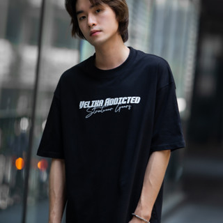 เสื้อ Oversize "Gears" [Black] | Velika