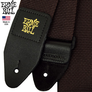 ERNIE BALL® Guitar Strap (P04052) สายสะพายกีตาร์ 3in1 ของแท้ รุ่น Polypro (Brown) ** Made in USA**