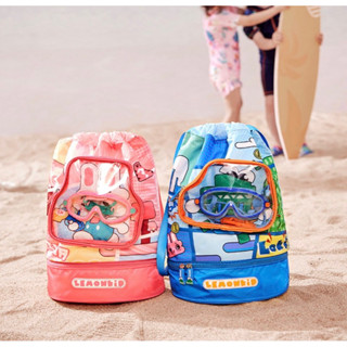 4 ลาย Swimming bag  กระเป๋าผ้าเปียกใส่ชุดว่ายน้ำ แบรนด์ lemonkid (ทรงมีก้นเก็บรองเท้า)
