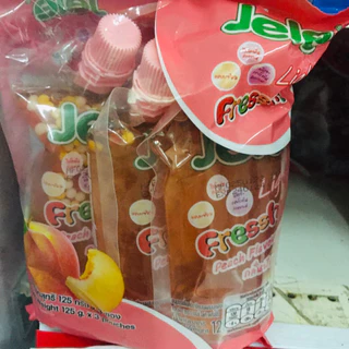 เจเล่ เฟรชชี่ เยลลี่แคร์ราจีน ผสมบุก มี 3รส ร พีช องุ่น ลิ้นจี้ เยลลี่หวานเย็น ทานเล่น แพ็ค 3ซอง