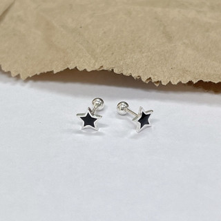 197-littlegirl gifts- Black five star Piercing  s999 (ราคาต่อชิ้น)