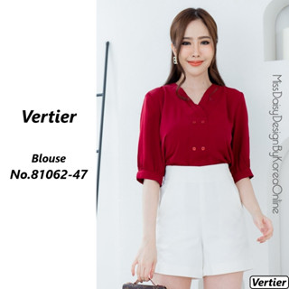 Vertier เสื้อแขนสั้นสีพื้น No.81062 ผ้า Polyester 100%