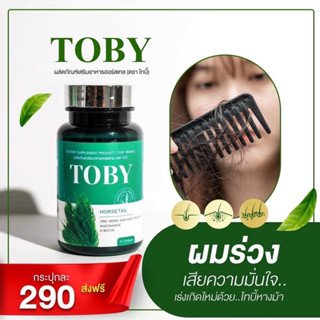 [ของแท้]โทบี้ ฮอร์สเทล TOBY HORSETAIL วิตามินบำรุงผม ลดผมร่วง ผมบาง กระตุ้นเกิดผมใหม่ เซรั่มโทบี้