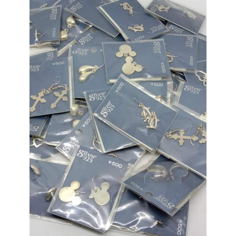 ใหม่ ต่างหูเงินแท้925 งานน่ารักๆ ราคา/คู่