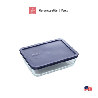 6017396 Pyrex Storage 6 Cup Rectangular Clear Glass Dish ชามแก้วไพเร็กซ์พร้อมฝา 6 ถ้วยตวง