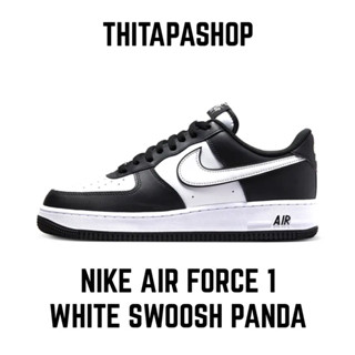 NIKE AIR FORCE1 WHITE SWOOSH PANDA