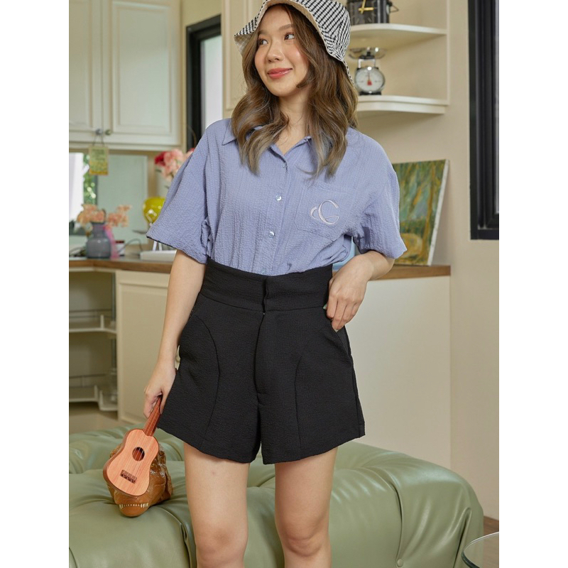 🕷️🕸️ New!! กางเกง Cracker shorts ,sz.L (Black) - แบรนด์ Copper