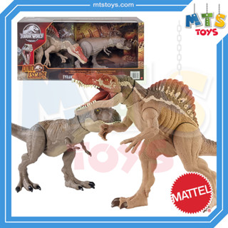 **MTS Toys**Mattel Jurassic World Dino Escape : HDH78 Tyrannosaurus Rex vs. Spinosaurus [ความยาวจากหัวถึงหาง 44,55 ซ.ม.]