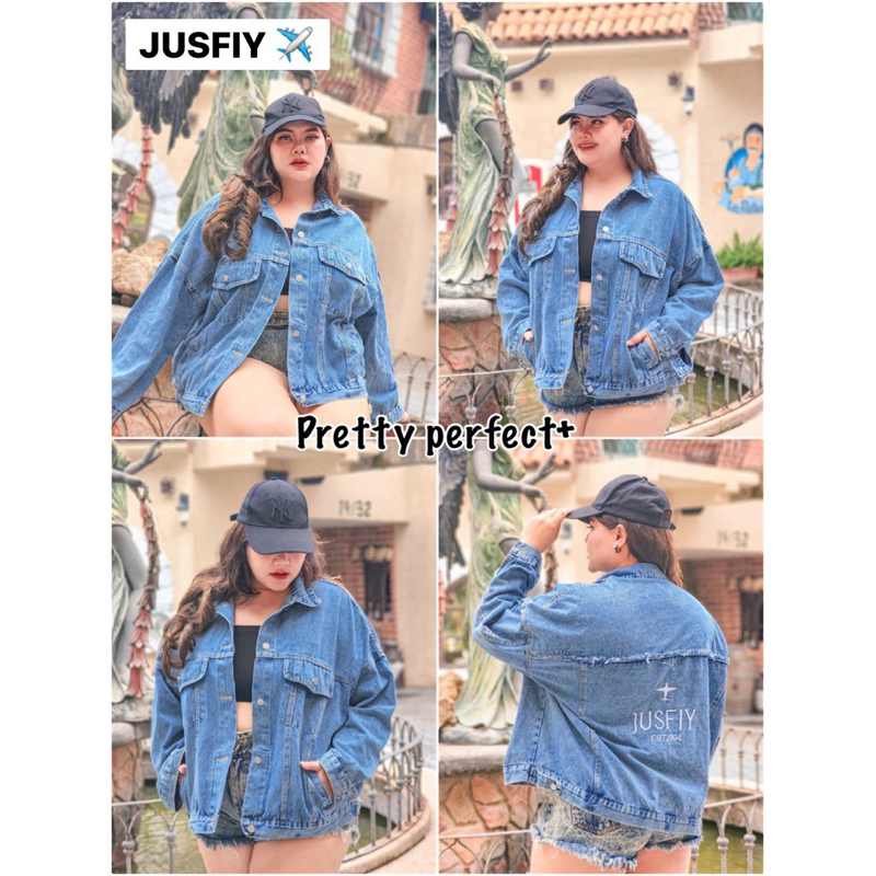 JUSFIY EST.1994 Jeans เสื้อแจ็คเก็ตยีนส์นำเข้า