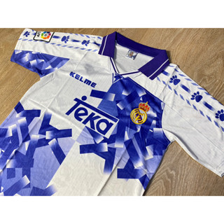 เสื้อทีมมาดริด เหย้า ( ขาว/ม่วง ) ย้อนยุค 1996-97