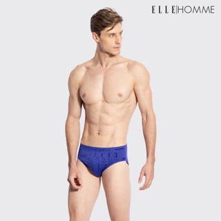 ELLE HOMME | แพ็ค 1 ชิ้น กางเกงในชาย ทรง BIKINI เนื้อผ้ายืดหยุ่นสูง ใส่สบายตลอดทั้งวัน สีกรมท่า | KUB9926W2