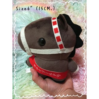 Japanese Horse plush📏ขนาด6นิ้ว  🐎ตุ๊กตาม้า🐴ม้าญี่ปุ่น 🇯🇵ตุ๊กตาม้าแข่ง