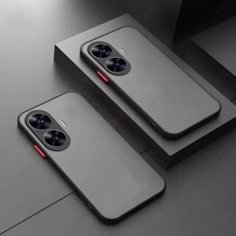รุ่นใหม่ Case Realme C55 เคสกันกระแทก ปุ่มสีผิวด้านขอบนิ่มหลังแข็ง เคสโทรศัพท์ เรียวมี พร้อมส่ง [ ส่งจากไทย ]