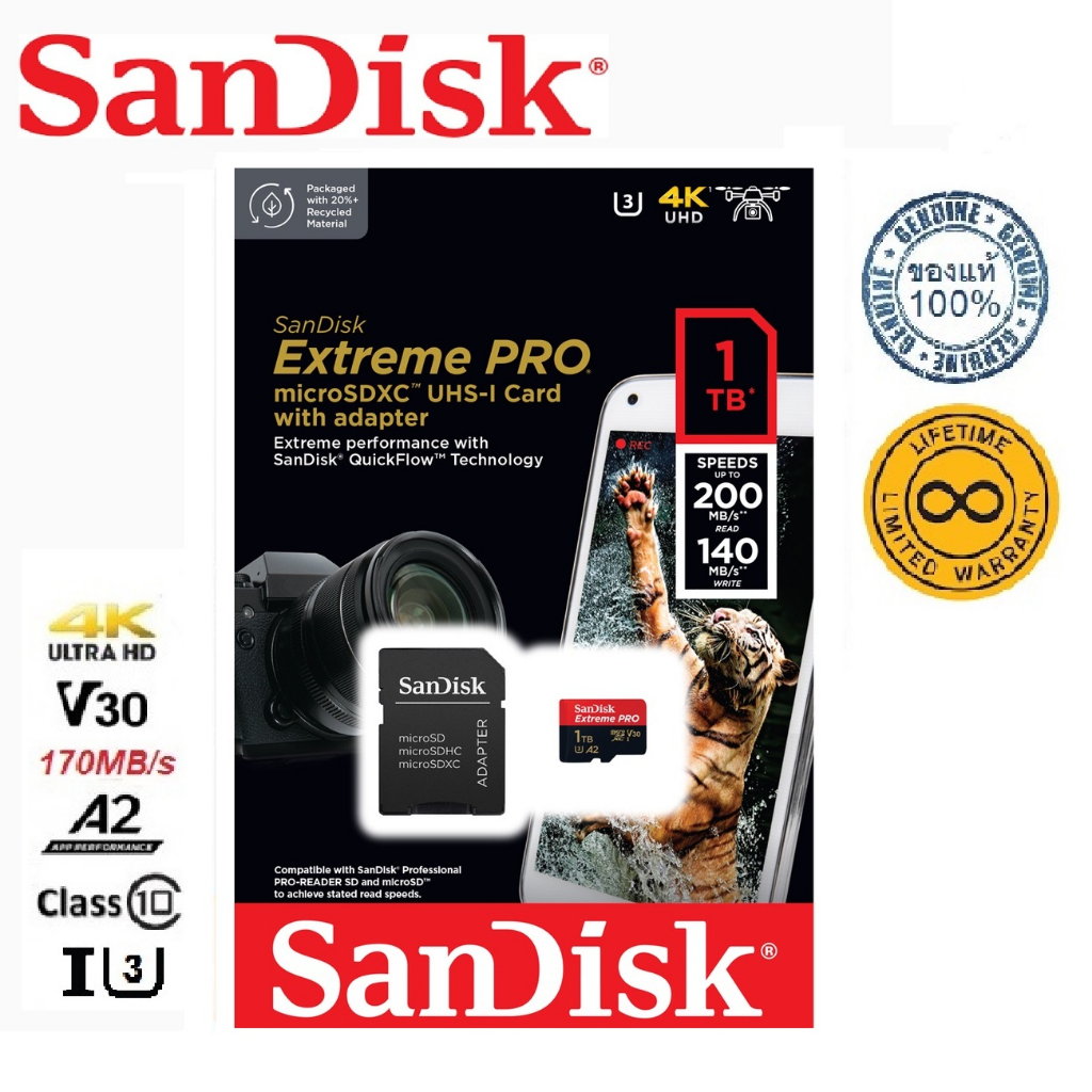 SanDisk 1TB Extreme PRO Micro SDXC R200/W140
