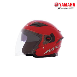 YAMAHA หมวกกันน็อกเต็มใบเปิดคาง XMAX Connected สีแดง