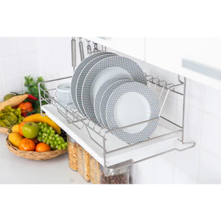 KOWA HOMEWARE KWH-DR009ชั้นวางจานแบบแขวนกับราวแขวนพร้อมถาดรองน้ำ(มีเฉพาะชั้นคว่ำจาน)สแตนเลส เกรด 304
