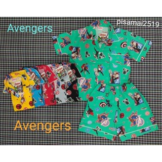 ชุดนอนเด็กลาย Avengers(กัปตัน+ธอร์) แขนสั้น-ขาสั้น ลิขสิทธิ์แท้