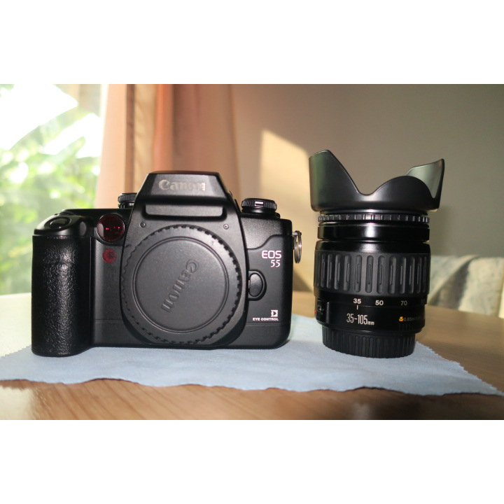 Canon EOS 55 มือสองแถมเลนส์ 35-105mm