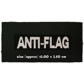 ตัวรีดติดเสื้อ anti flag อาร์มรีด อาร์มปัก ตกแต่งเสื้อผ้า หมวก กระเป๋า แจ๊คเก็ตยีนส์ Hipster Embroidered Iron On Sew on