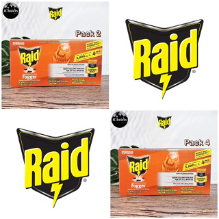 [Raid] Concentrated Deep Reach Fogger, 43g/Cans เครื่องกำจัดแมลง แบบพ่น มด ยุง แมลงสาบ แมงมุม หมัด และอื่นๆ