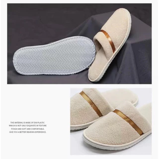 ฟรีไซส์ รองเท้าโรงแรมห้าดาว รองเท้าใส่ในบ้าน รับแขก พื้นนิ่ม กันลื่น 7mm Slipper
