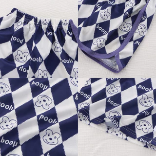ชุดผ้าร่องเด็ก ชุดแขนสั้นขาสั้นเด็ก เสื้อผ้าเด็ก ไซส์ 80-130 พร้อมส่งจากไทย