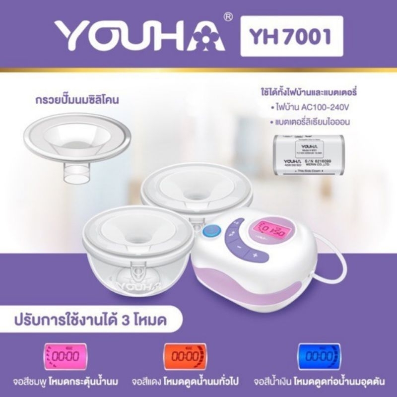 เครื่องปั๊ม ฟรีน่ายูฮาพลัส YH 7001