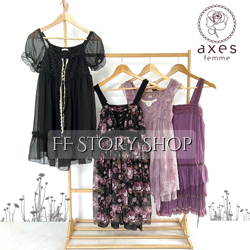 🌟update 4 July 2025🌟 เดรสน่ารักๆ axes femme มือสอง