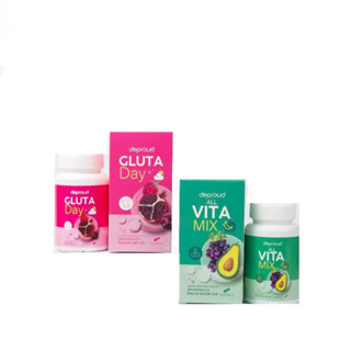 Deproud กลูต้าเดย์ วิต้า มิกซ์ ของแท้ 100% Gluta Day l Vita Mix กลูต้าช่วยให้ผิวขาวใส ลดสิว ลดริ้วรอย