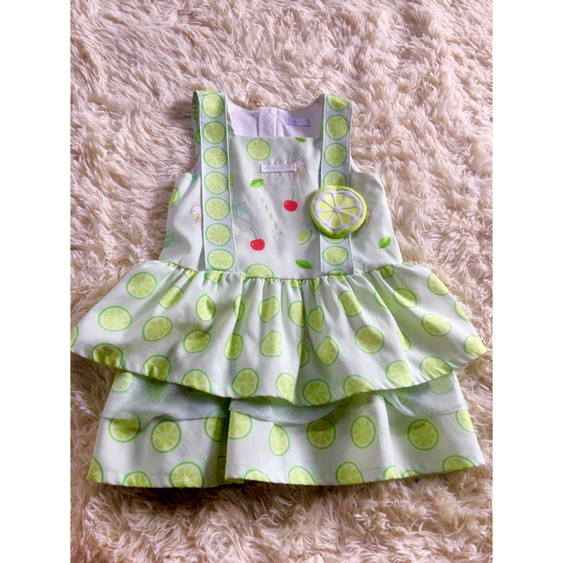 arpanetgirl เดรสมะนาว ไซส์ 5Y