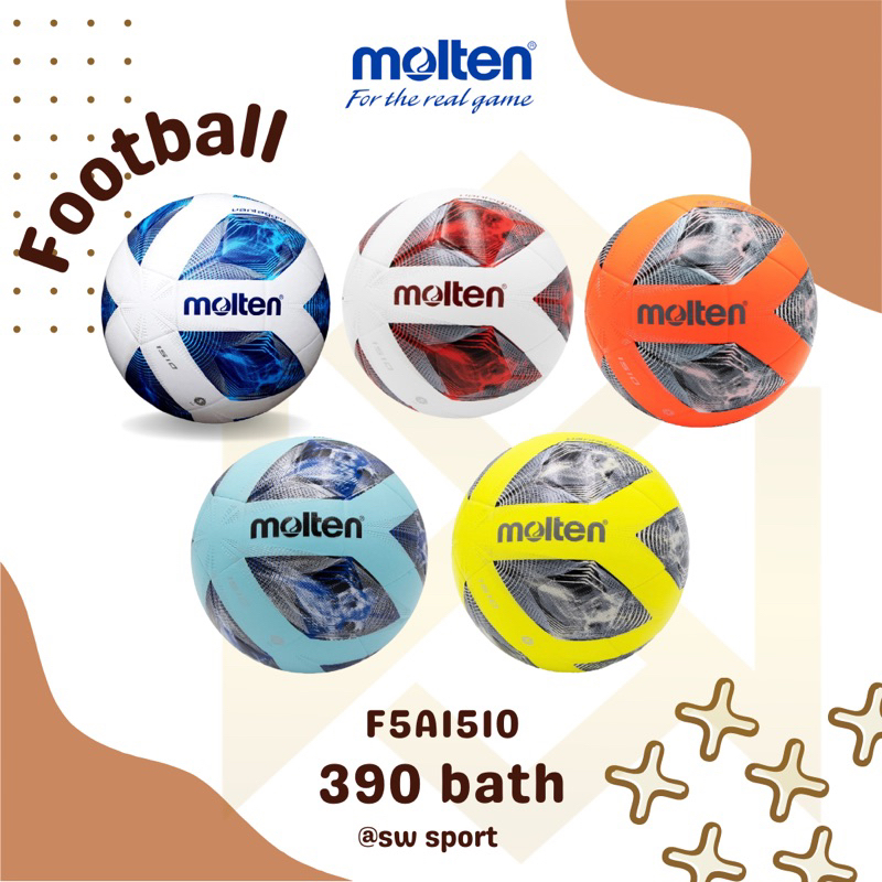 Molten ลูกฟุตบอลหนังอัด PVC F5A1510 #5 (580)
