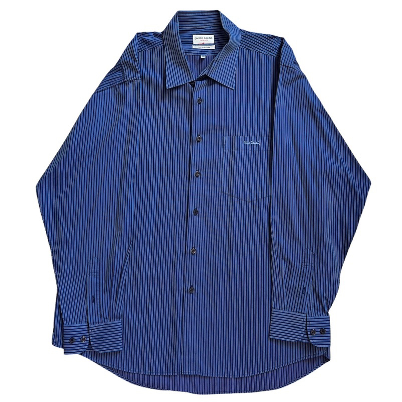 Pierre Cardin เสื้อเชิ้ตผู้ชายXXL เสื้อไซส์ใหญ่ Oversize