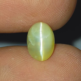 พลอย โอปอล ตาแมว ธรรมชาติ แท้ ( Unheated Natural Opal Cats Eye ) หนัก 1.63 กะรัต