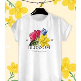 เสื้อยืดลายดอกไม้ Flower in summer