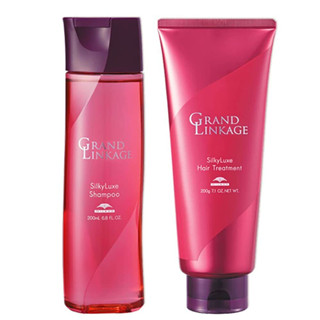 Milbon Grand Linkage Silky shampoo  + Silky Treatment S แชมพูบำรุงเส้นผมเหมาะสำหรับผมทำสีเส้นเล็ก ระบุขนาดก่อนสั่งนะคะ