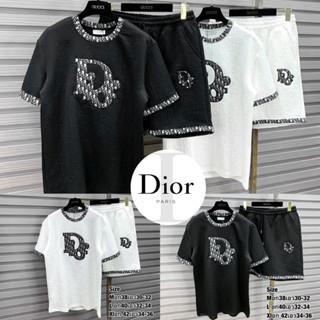 ชุดเซท Dior 🖤🤍 Hiend 1:1 cotton 💯 เสื้อผ้าแบรนด์เนม