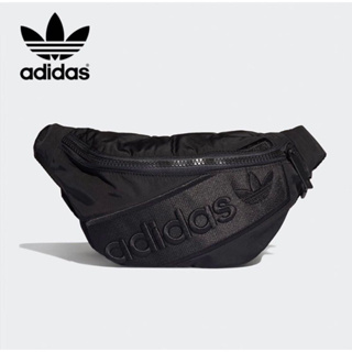 Adidasกระเป๋าคาดเอว/คาดอก อาดิดาส Bag Nylon Polyester น้ำหนักเบา มีช่องซิปหน้าหลัง แต่งดีเทลปักลายโลโก้นูน