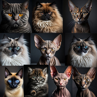 Cute Cats Wallpaper, Desktop | High Quality JPGs Digital Download 1024x1024