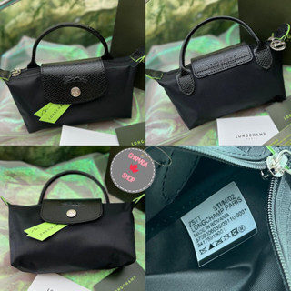 New Longchamp Pouch with handle🖤🖤แท้💯