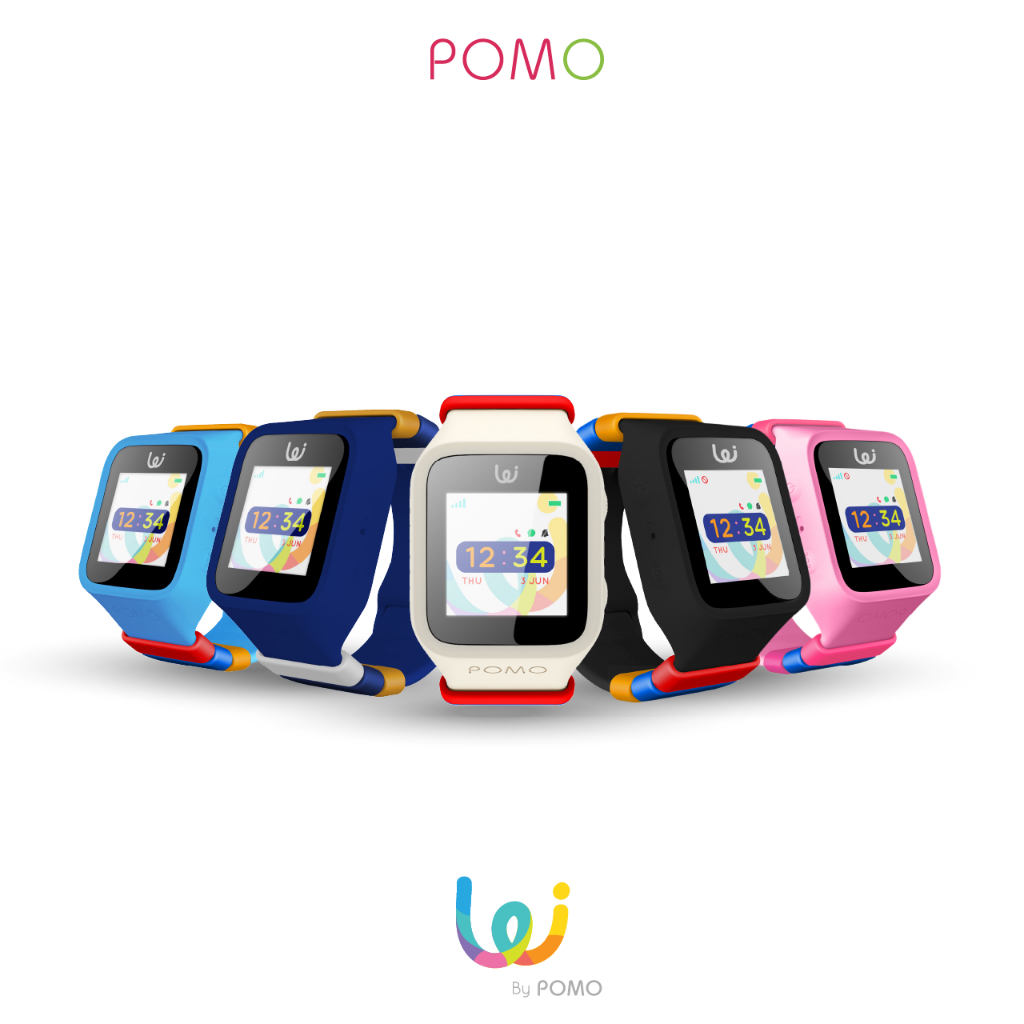 POMO waffle ระบุตำแหน่ง ใส่ซิม โทรได้  Kids Smartwatch
