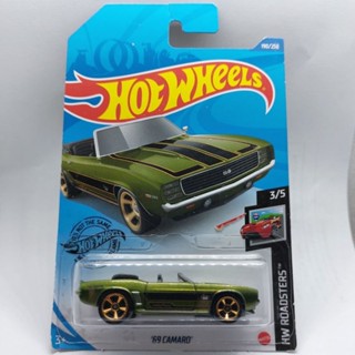 รถเหล็ก Hotwheels 69 CAMARO สีเขียว (ib40)